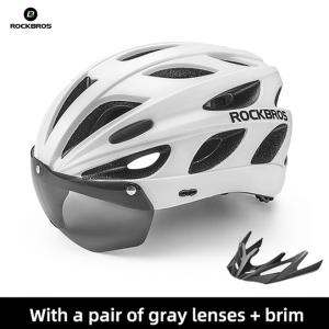 ROCKBROS Bike Helmet with Magnetic Goggles and Visor
