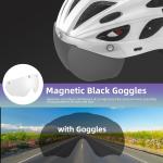 ROCKBROS Bike Helmet with Magnetic Goggles and Visor