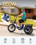 MOONCOOL 48V 500W Electric Fat Tire Tricycle