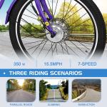 MOONCOOL 24'' Electric Tricycle for Adults