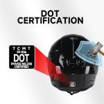 TCMT Dual Visor Full Face Motorcycle Helmet