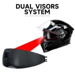 TCMT Dual Visor Full Face Motorcycle Helmet