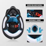 ROOZO Youth Full Face Helmet with Goggles & Gloves