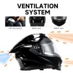 TCMT Dual Visor Full Face Motorcycle Helmet