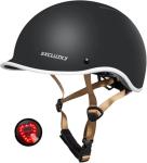 Exclusky Adjustable Cycling Helmet with Rechargeable Light