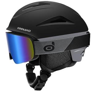 Odoland Ski Helmet and Goggles Combo for All
