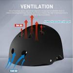 Tourdarson Impact Resistant Skateboard Helmet - Black
