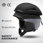 Odoland Ski Helmet and Goggles Combo for All