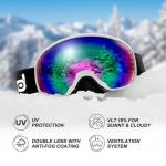 Odoland Snow Ski Helmet and Goggles Set