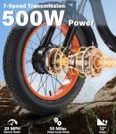 NOMIGO Folding Electric Tricycle with 500W Motor