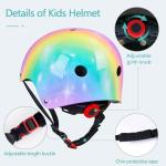Bienbee Rainbow Kids Bike Helmet for Ages 3-8