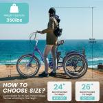 MOONCOOL 500W Electric Tricycle with 7 Speeds