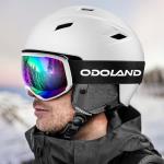 Odoland Snow Ski Helmet and Goggles Set