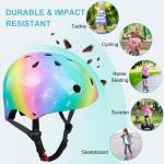 Bienbee Rainbow Kids Bike Helmet for Ages 3-8