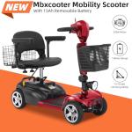 350W Electric Mobility Scooter for Adults, 4 Wheels