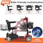 350W Electric Mobility Scooter for Adults, 4 Wheels