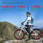 Adult Electric Bike: Dual Motor 2000W, 35MPH AWD