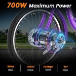 MOPHOTO Adult Electric Tricycle, 350W-750W Motor