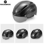 ROCKBROS Bike Helmet with Rear Light and Goggles