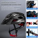 Gudook Lightweight Adult Bike Helmet with Removable Visors