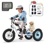 Mooncool 16" Kids Electric Tricycle with Helmets