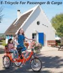 KAKIGO 500W Two-Seater Electric Tricycle for Adults