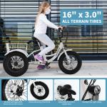 Mooncool 16" Kids Electric Tricycle with Helmets
