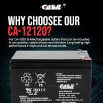 Casil 12V 12Ah AGM Battery Pack for Mobility Scooters