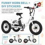 Mooncool 16" Kids Electric Tricycle with Helmets