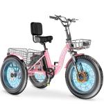 MOONCOOL 500W Fat Tire Electric Trike for Adults
