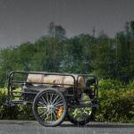 VEVOR Heavy-Duty Bike Cargo Trailer, 160 lbs Capacity