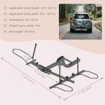 H&ZT Heavy-Duty Fat Tire Trike Bike Rack