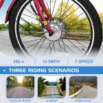 NAIZEA 24" 3-Wheel Electric Bike for Adults