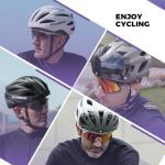 ROCKBROS Unisex Bike Helmet with Goggles & Visor