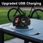 Lightweight Ebike Helmet with LED & Magnetic Goggles