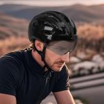 Lightweight Ebike Helmet with LED & Magnetic Goggles