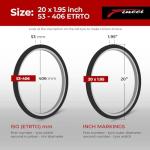 Fincci 20x1.95 Foldable MTB Bike Tire Set