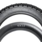 16x3.0 E-Bike Tire and Tube Set