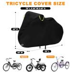 Waterproof Electric Tricycle Storage Cover for Adults