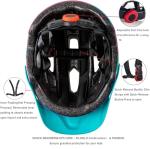 SIFVO Adjustable Kids Bike Helmet with Visor