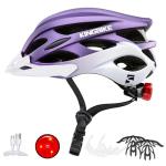 KINGBIKE Lightweight Cycling Helmet with Rechargeable Light