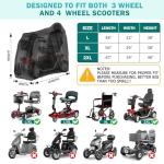 Valchoose Heavy Duty Electric Scooter Weather Cover
