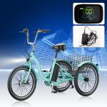 MOPHOTO 7-Speed Electric Trike for Adults