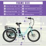 MOPHOTO 7-Speed Electric Trike for Adults