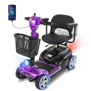 350W Electric Scooter for Seniors with Battery and Baskets