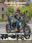 TINIOVER Creek Folding Electric Trike for Adults