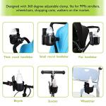 Universal Cup Holder with Phone Holder for Strollers