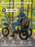 TINIOVER Creek Folding Electric Trike for Adults
