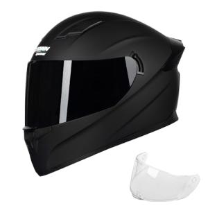 Crown Racing Full Face Motorcycle Helmet for Adults