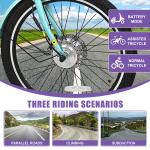 NAIZEA 24" Adult Electric Trike with Removable Battery